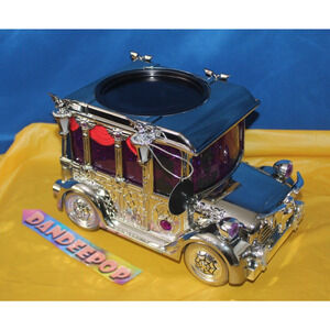 Bath & Body Works Light Up Chrome Hearse Water Globe Jar Candle Holder 2024